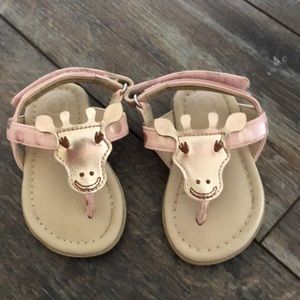 Toddler sandals rose gold